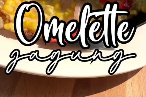 Omelette Jagung Mudah