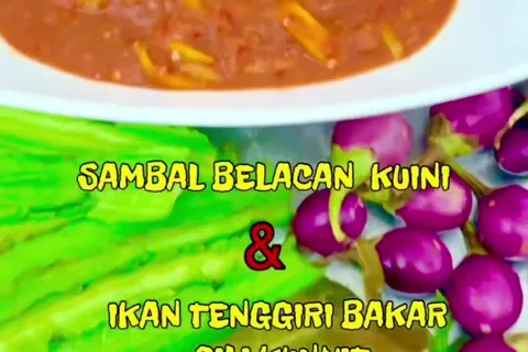 Ikan Tenggiri Bakar dan Sambal Kuini