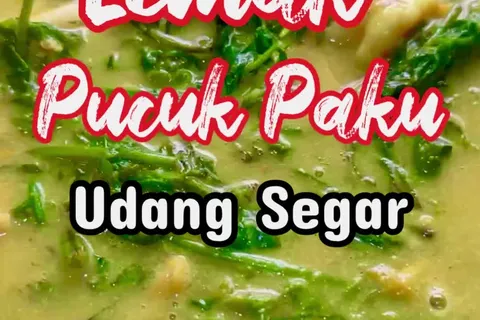 Masak Lemak Pucuk Paku Udang