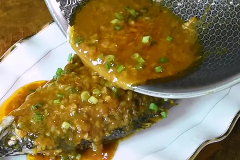 Ikan Siakap Masak Taucu Pedas