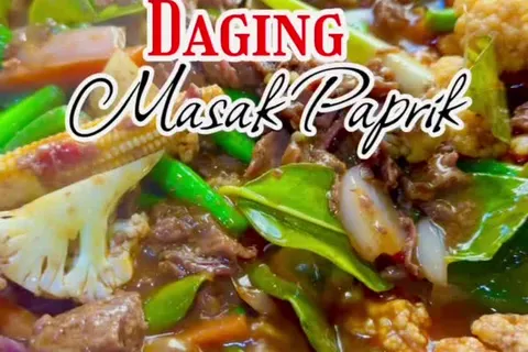 Daging Paprika dan Ikan Bakar Serai