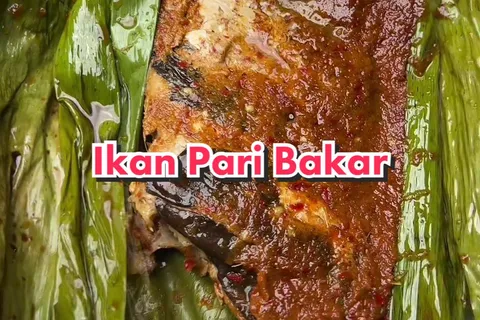 Ikan Pari Bakar Daun Kesum