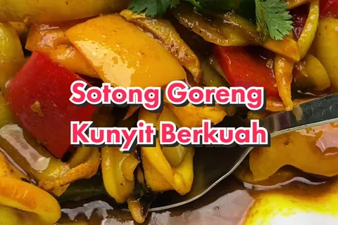 Sotong Goreng Kunyit Berkuah