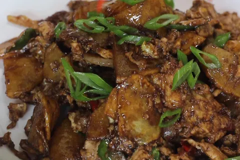 Ubi Kentang Goreng Telur