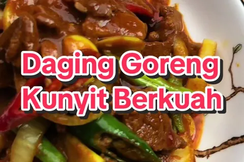 Daging Goreng Kunyit Berkuah