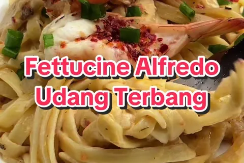 Fettuccine Alfredo Udang
