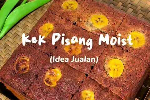 Kek Pisang Gebu Moist