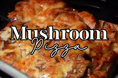BBQ Mushroom Pizza Roti
