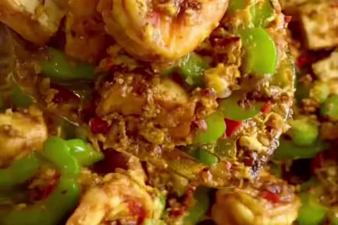 Udang Goreng Sos Tiram