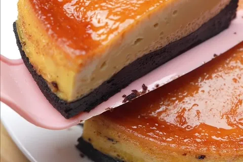 Kek Coklat Puding Karamel