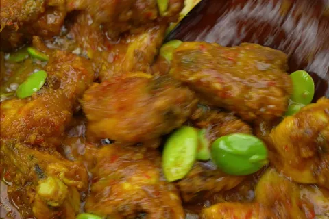 Sambal Ayam Tempoyak Petai