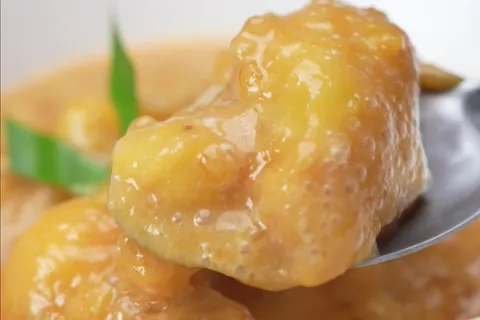 Pengat Pisang Gula Hangus