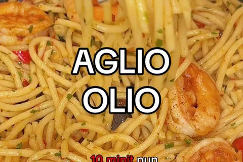 Aglio e Olio dengan Udang