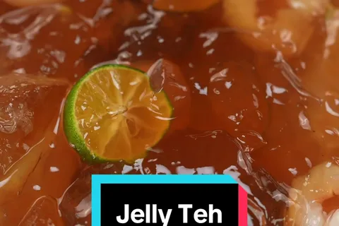 Jeli Teh Bunga dan Soya Sagu Gula Melaka