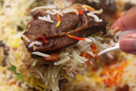 Nasi Biryani Kambing Bakar