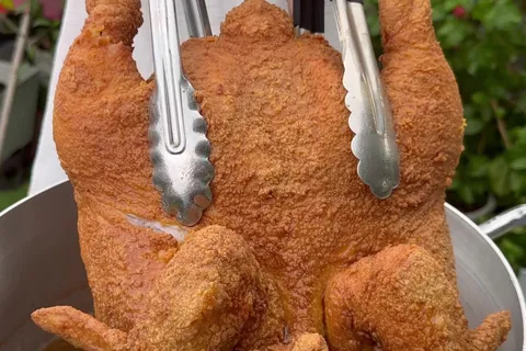 Ayam Goreng Sekol dengan Spicy Garlic Mayo