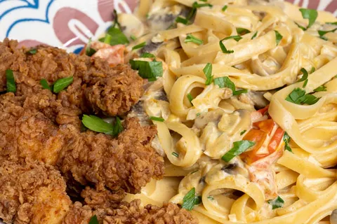Spicy Creamy Pasta Ayam