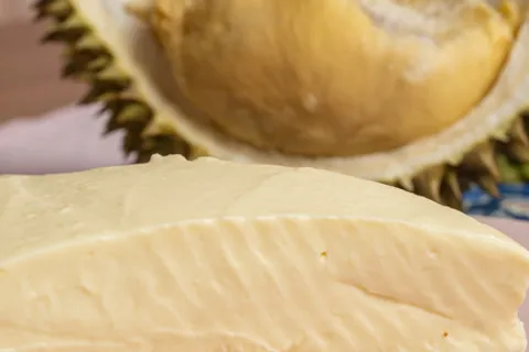 Durian Cheesecake No Bake