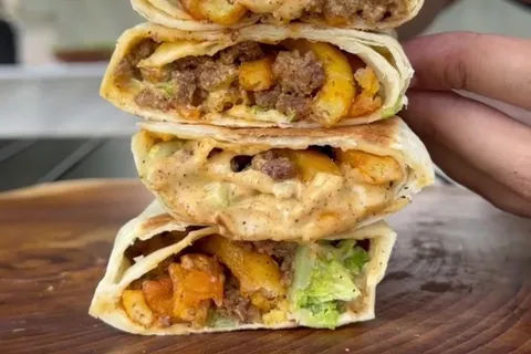 Big Mac Loaded Fries Wrap