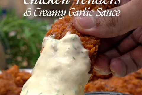 Nashville Hot Chicken dan Sos Bawang Putih