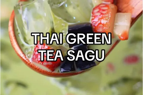 Thai Green Tea Sago