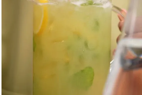Cendawan Goreng & Salty Lychee Lemon