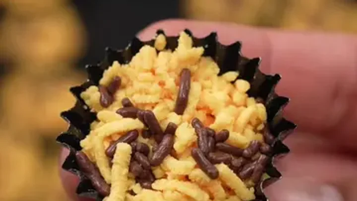 Resepi Kuih Raya Sarang Semut. Diperbuat daripada butter, vanilla, pewarna kuning, tepung jagung, tepung custard, dan tepung gandum. Dibakar pada suhu 160°C selama 15-20 minit (oven) atau 10 minit (air fryer).