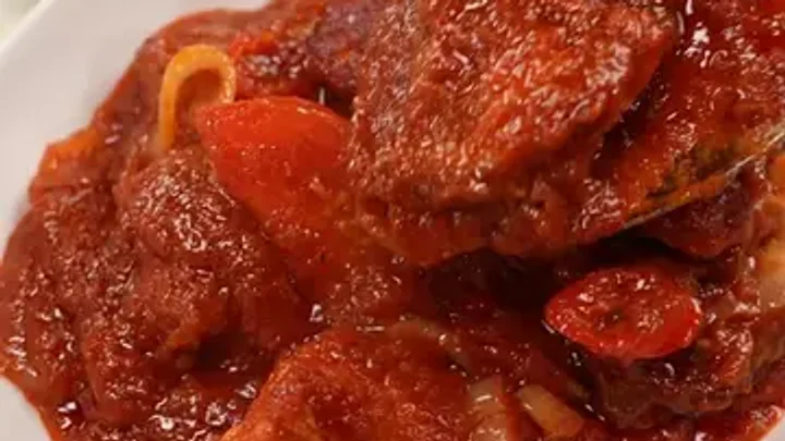 Nasi tomato & ayam masak merah, menu sesuai untuk open house atau hidangan raya.