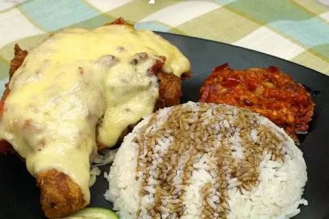 Cheesy Ayam Geprek