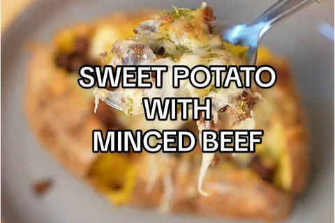 Sweet Potato dengan Daging Cincang