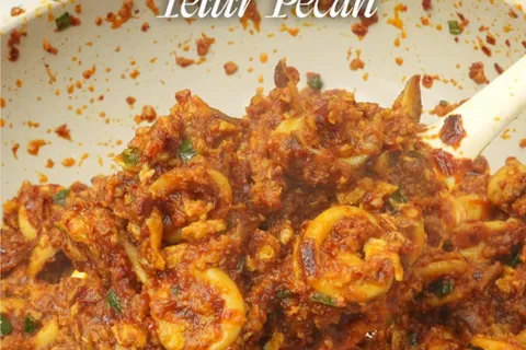 Sambal Sotong Telur Pecah
