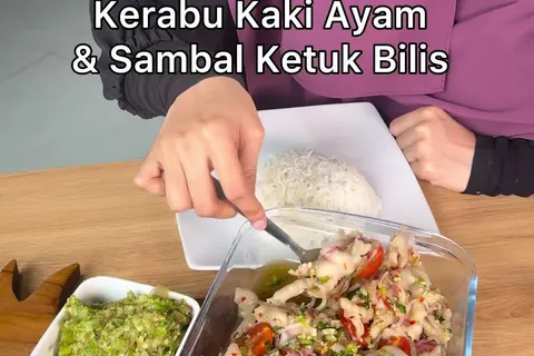 Kerabu Kaki Ayam & Sambal Ikan Bilis