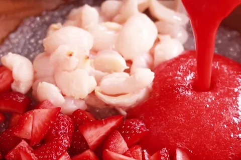 Puding Sago Strawberry Sihat