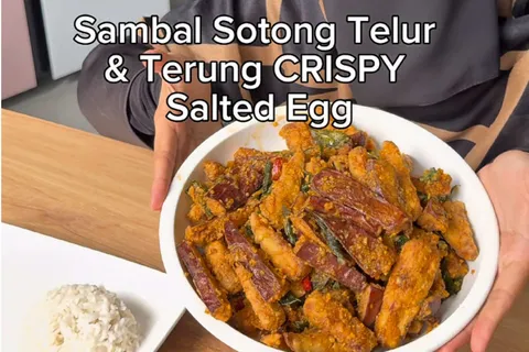 Sambal Sotong & Terung Crispy