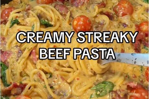 Creamy Sticky Beef Pasta