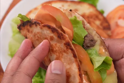 Crispy Cheesy Beef Wrap