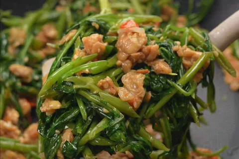 Kangkung Pedas Tempeh