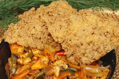 Telur Sarang Bistik Paprik Ayam