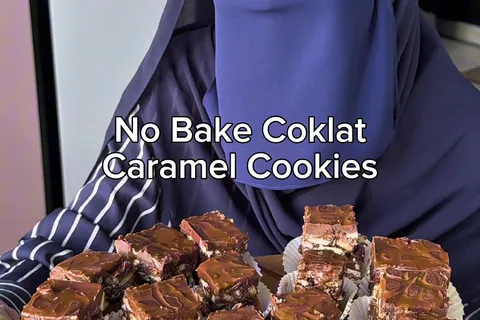 No-Bake Chocolate Caramel Cookies