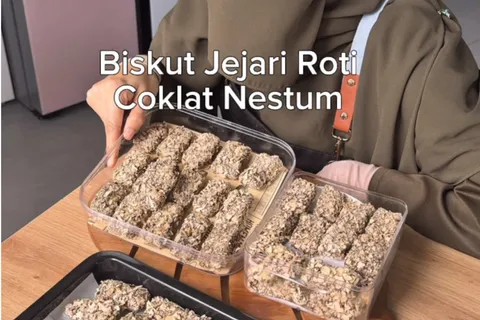 Biskut Jejari Roti Coklat