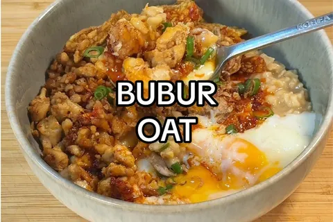 Bubur Oat Dengan Ayam