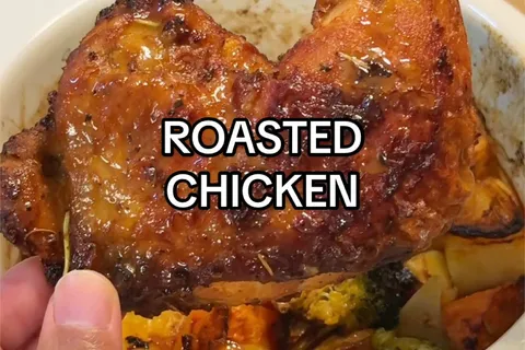 Ayam Panggang dengan Sayur
