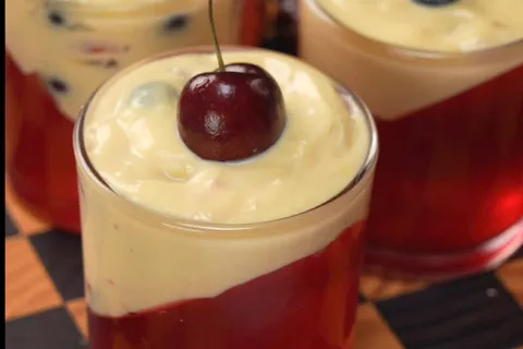 Fruit Custard Pudding