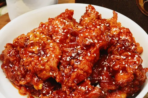 Hot Honey Garlic Chicken Tenders