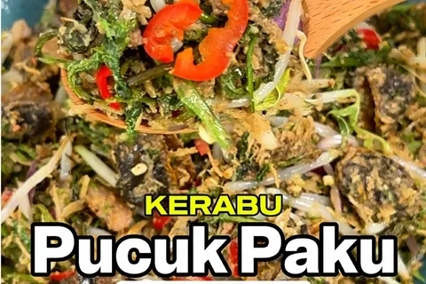 Kerabu Pucuk Paku Kerang