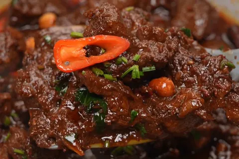Daging Masak Black Pepper dengan Kerisik