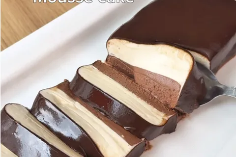No-Bake Cheese Chocolate Mousse Cake