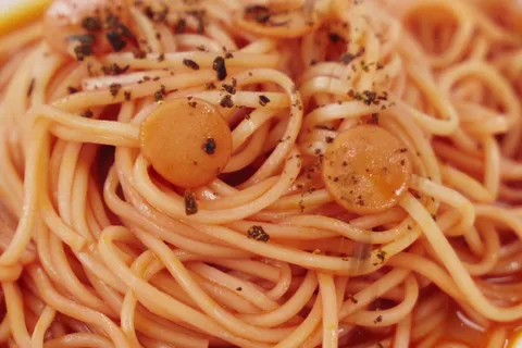 Pasta Bolognese dengan Udang Rangup