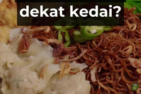 Mi Wantan Kicap Homemade
